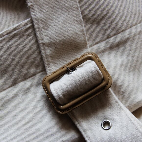 BNWT SS21 MARNI OFF WHITE DENIM TRENCH COAT 48 & 50 - Picture 9 of 15